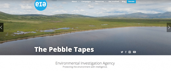 screen shot of the cover slide for the tapes with an image of water and land from the air